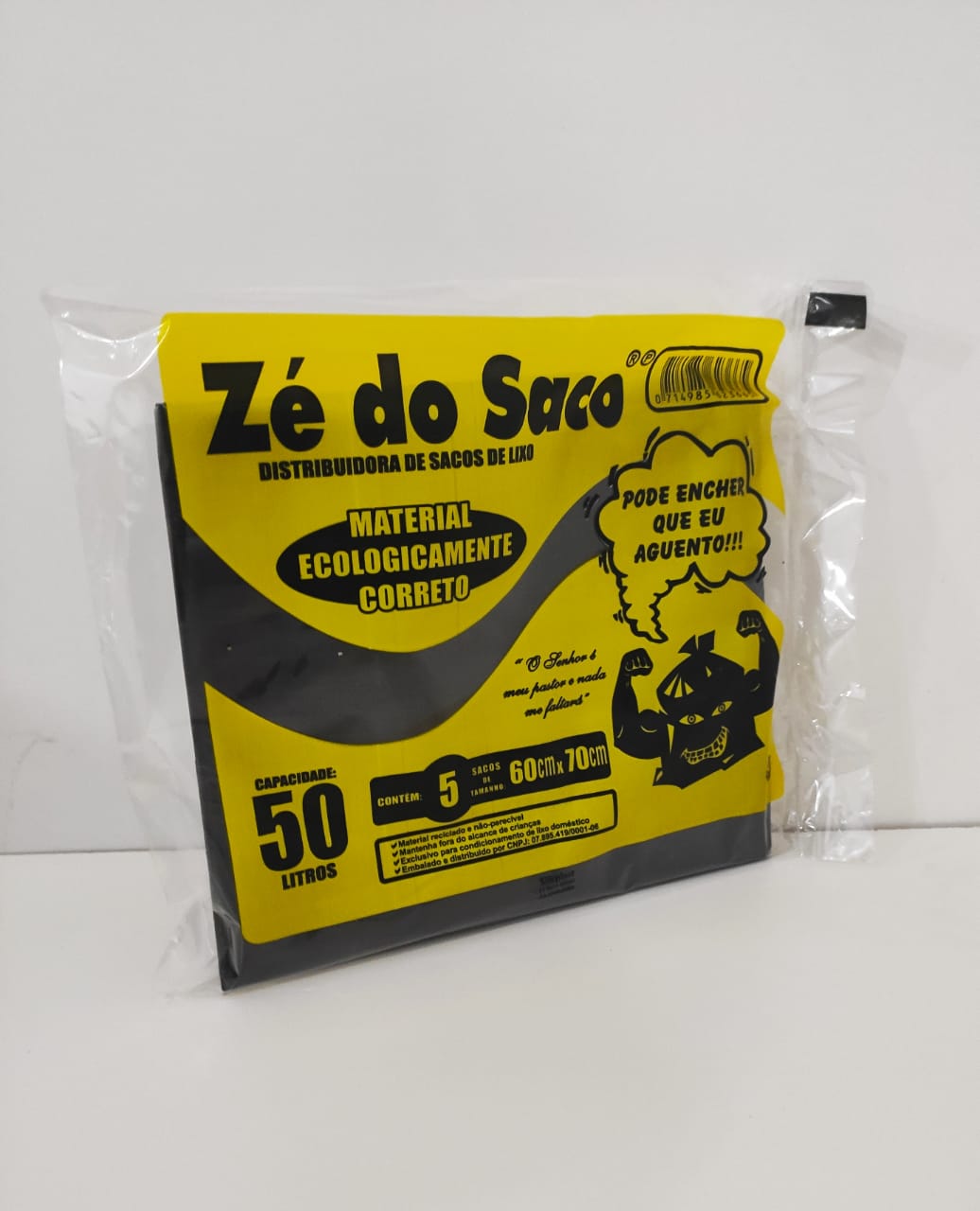 Saco de 50 litros. <p style=
